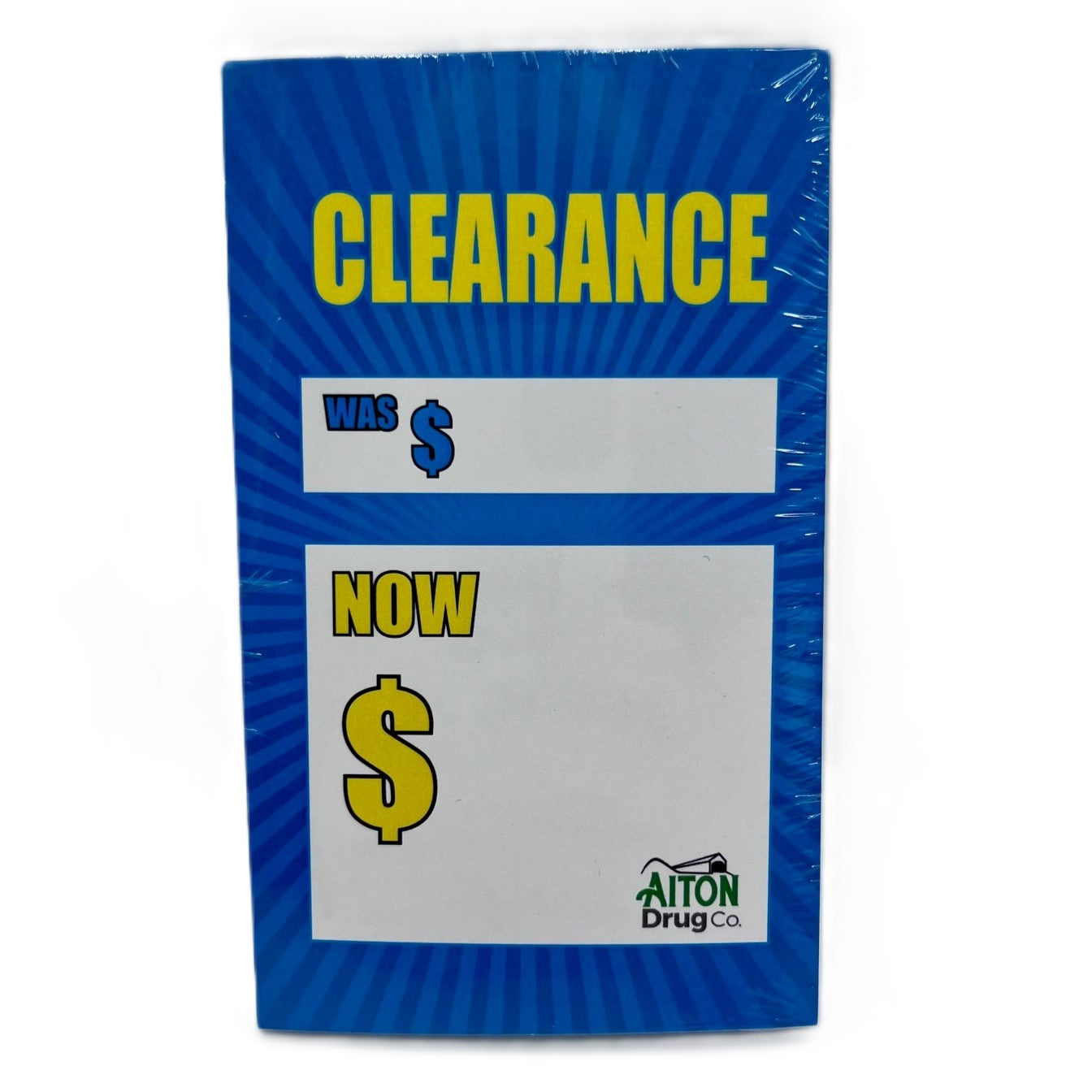 "Clearance" Tags 25/pk