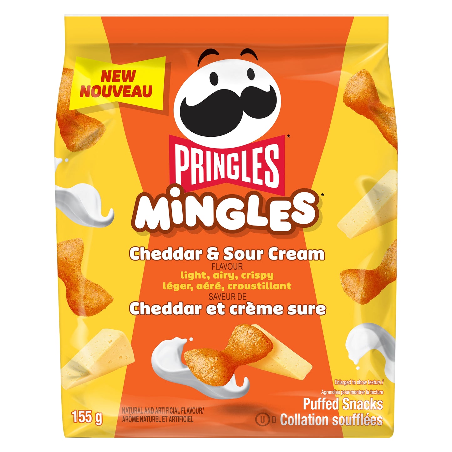 Pringles Mingles Cheddar Sour Cream 155g 6/c