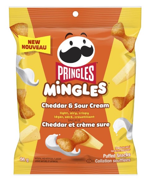 Pringles Mingles Cheddar & Sour 56g 6/cs