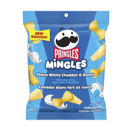 Pringles Mingles Sharp Whiter Cheddar 56g 6/cs