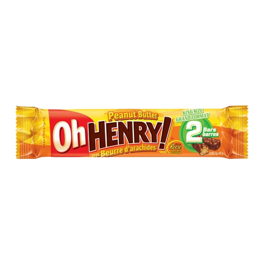Oh Henry!2 pc Peanut Butter King 85g 24/bx