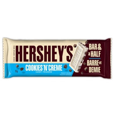 Hershey Cookies n Creme Bar & Half King 73g 18/bx