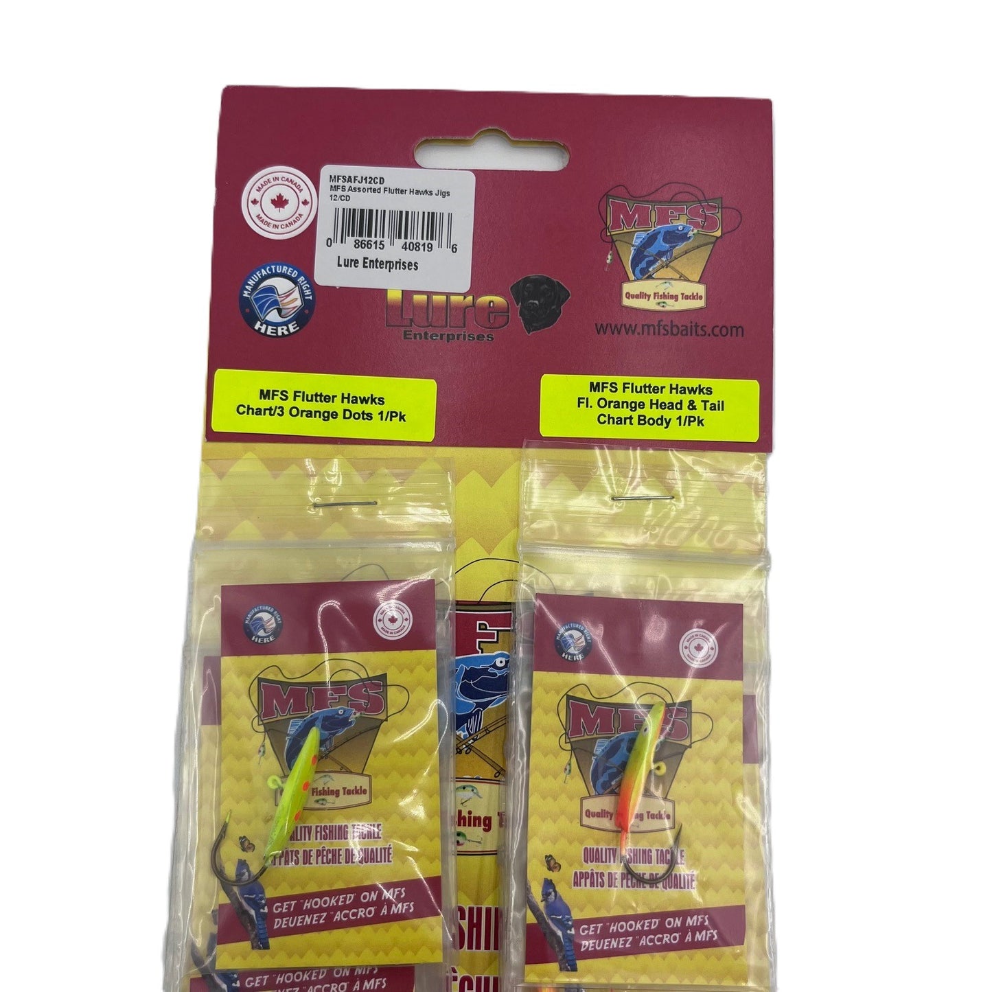 #1 Flutter Hawk Jigs Asst'd 12/cd