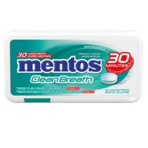 Mentos CleanBreath Mints WinterGreen 30's 12/bx