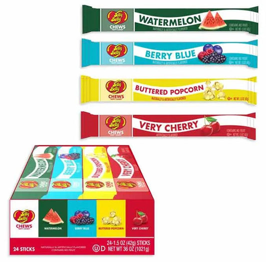 Jelly Belly Chews Taffy Bar 42g 24/bx