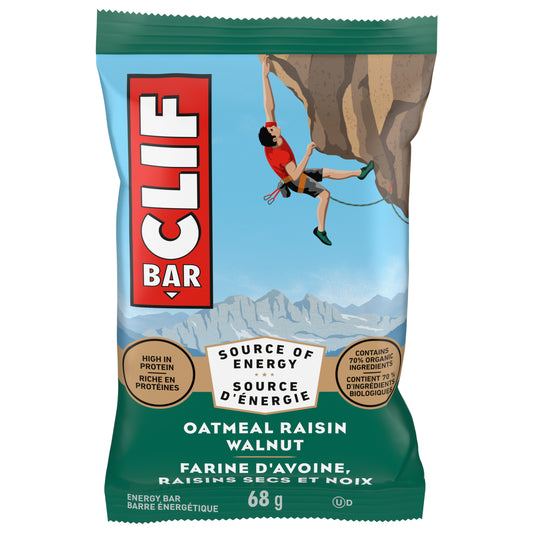 Clif Bar Oatmeal Raisin Walnut 68g 12ct per box