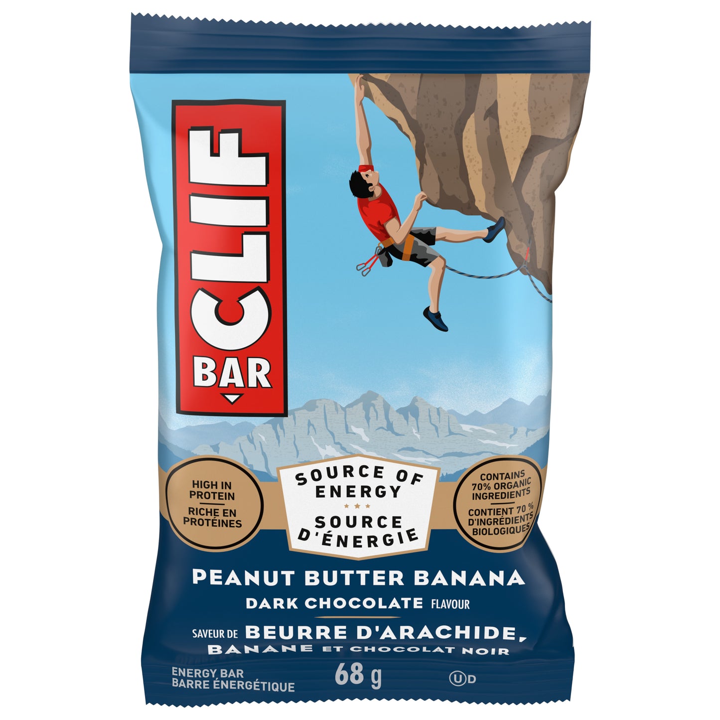 Clif Bar Peanut Butter Banana Dark Choc 68g 12ct