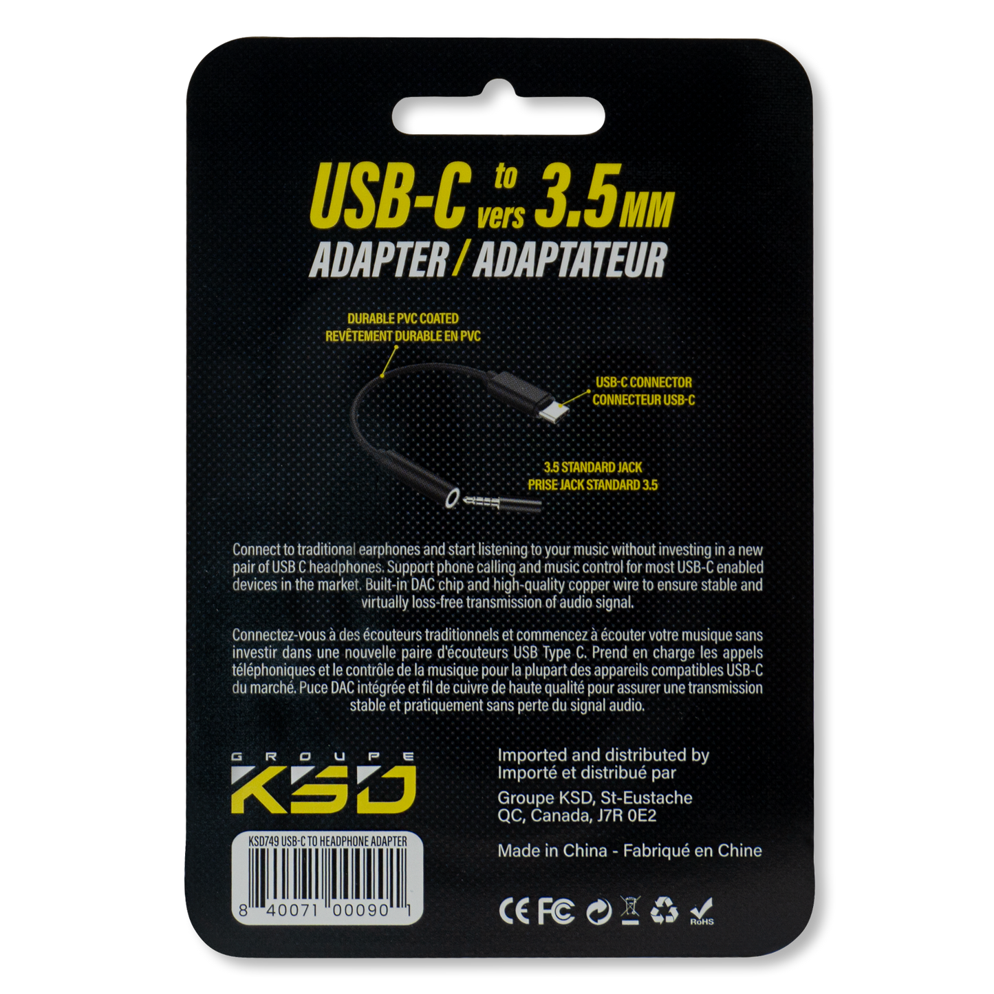 Adapter Type C to 3.5mm Jack