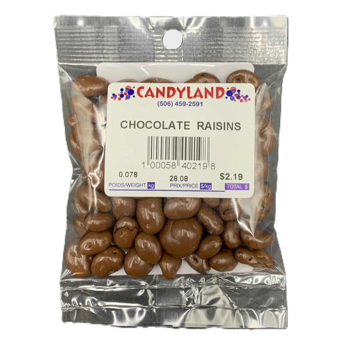 Chocolate Raisins
