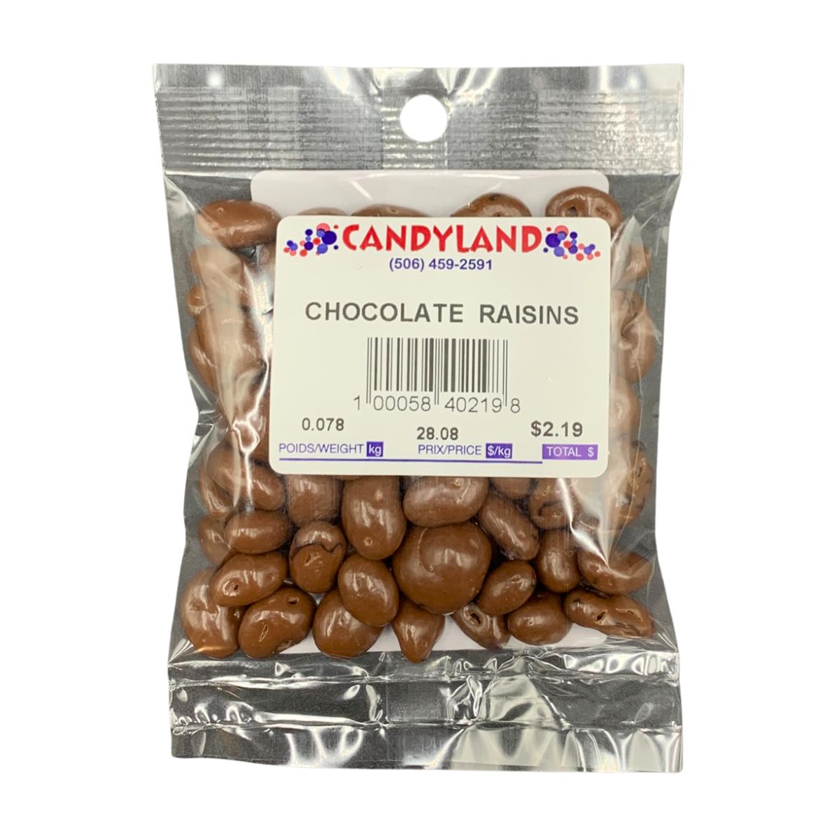 Chocolate Raisins
