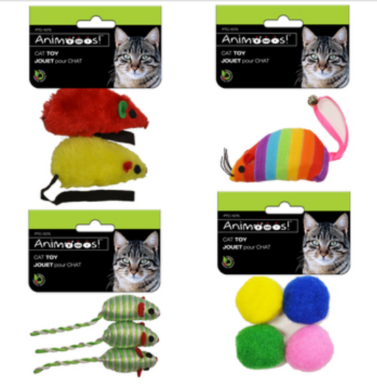 Multi Design Cat Toys 4 Assorted