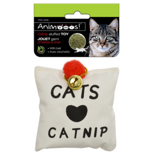 Cat Toys: Catnip w/Bell 3.5"x3.1"