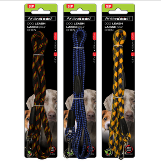 Dog Leash Braided 0.3"x47" Assorted colours