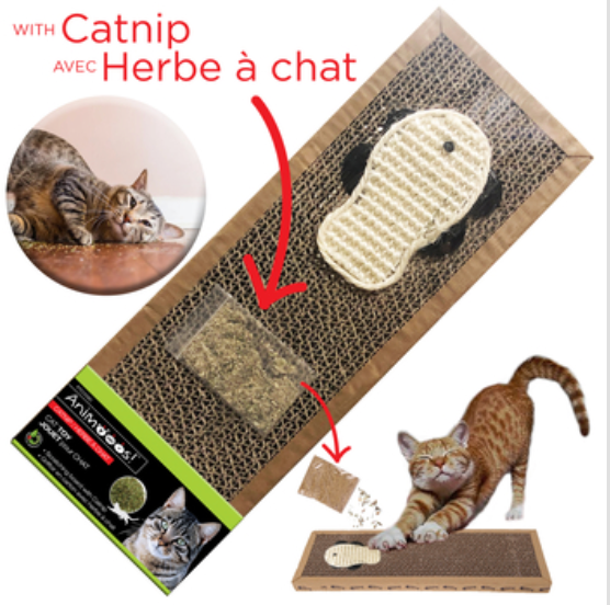 Cat Scratcher W/Catnip Fish Design