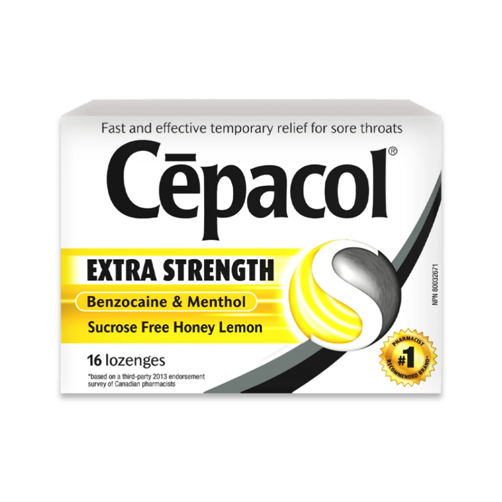 Cepacol ES Sucrose Free Honey Lemon 16s