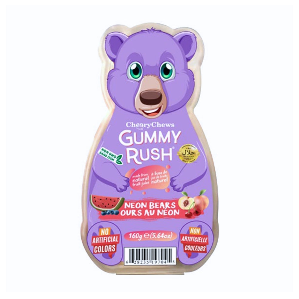 Gummy Rush Bear Tubs Neon Bears 160g