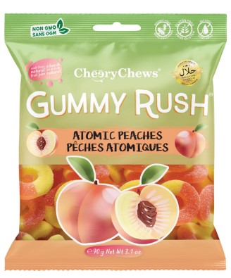 Gummy Rush Atomic Peaches 90g