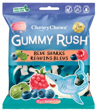 Gummy Rush Blue Sharks 90g