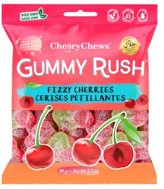 Gummy Rush Fizzy Cherries 90g