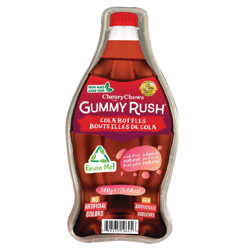 Gummy Rush Cola Bottle Tubs Cola Bottle 160g