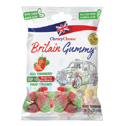 Britain Fizzy Strawberry 80g