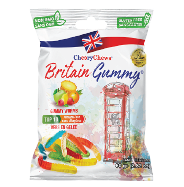 Britain Gummy Worms 80g