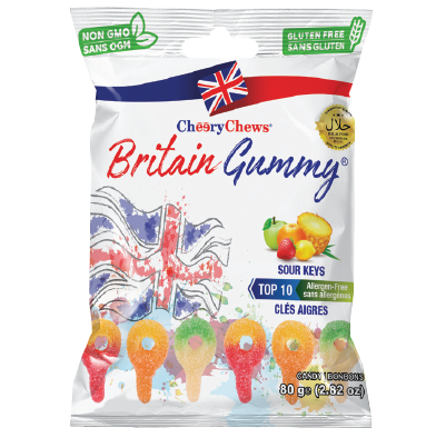 Britain Sour Keys 80g