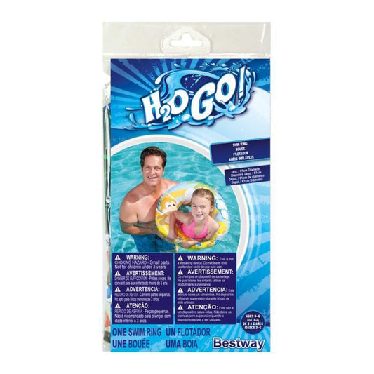 24" Inflatable Swim Ring 3 assorted designs