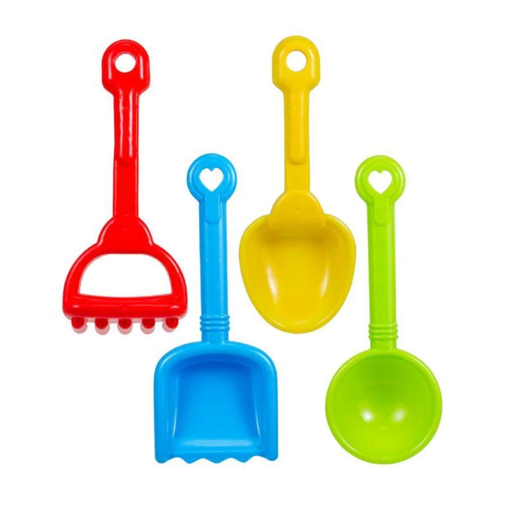 Sunny Dayz 4pc 9.5" Beach Tools Playset