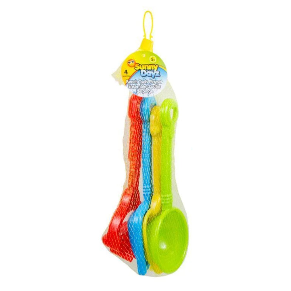 Sunny Dayz 4pc 9.5" Beach Tools Playset