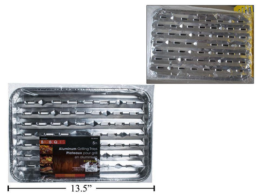 BBQ 5pc Aluminum Grilling Trays