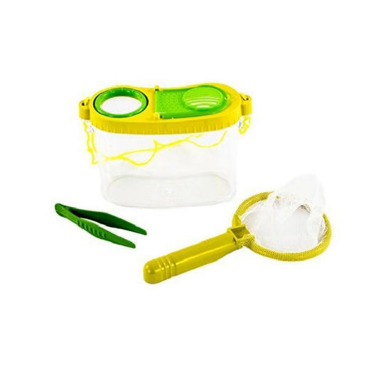 Insect Catch Kit w/Bucket, Magnifier, Net, Tweezer