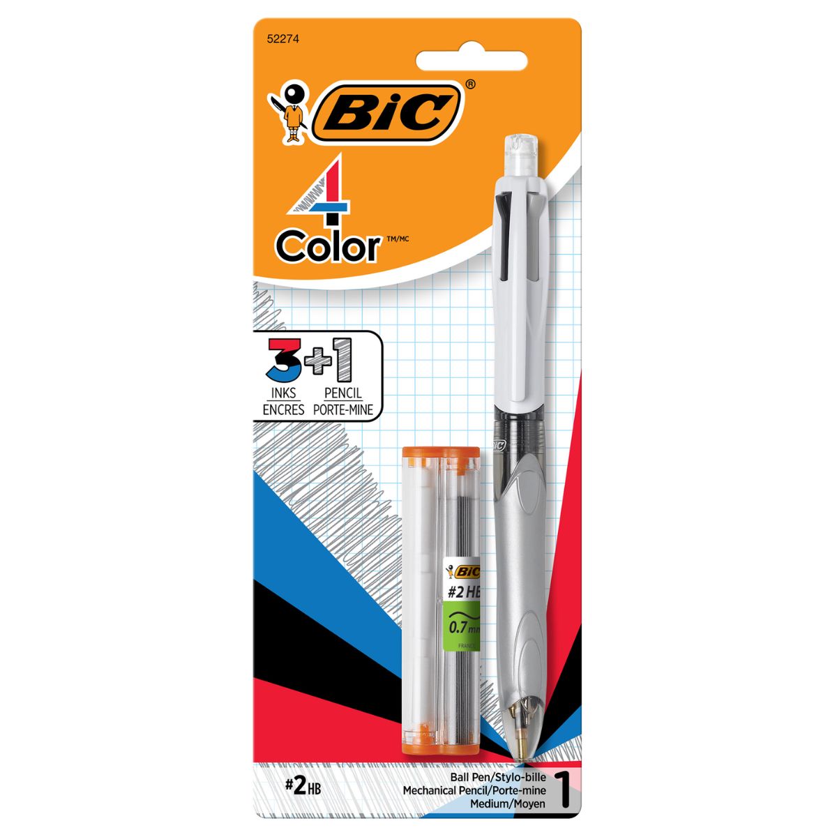 Bic 4 Colour Pen & Pencil