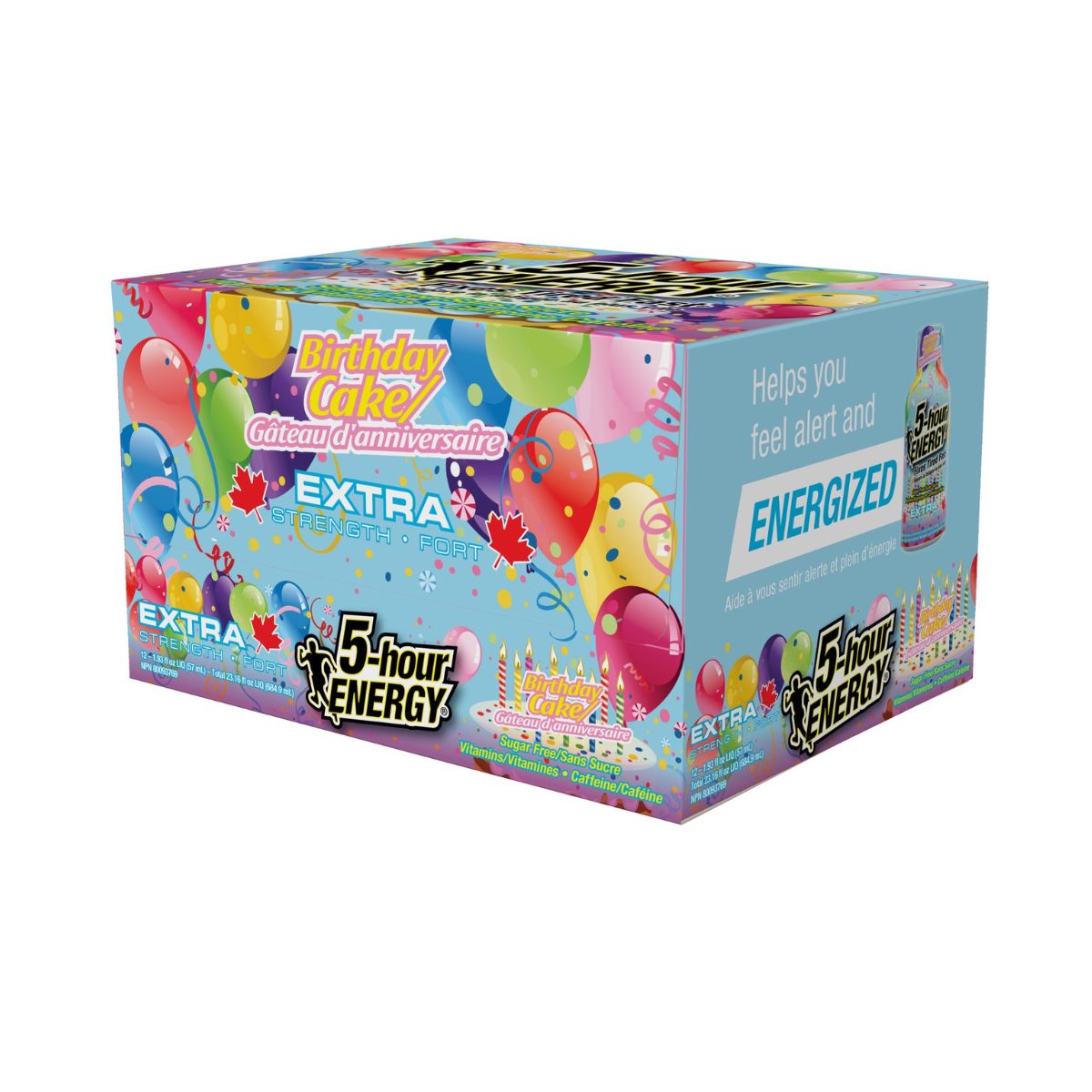 Energy Drink XS Birthday Cake 12/bx