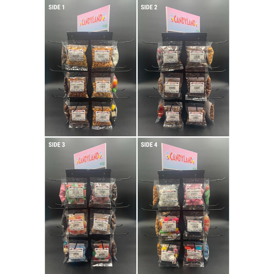 Counter Top 24 peg Display Candyland Filled