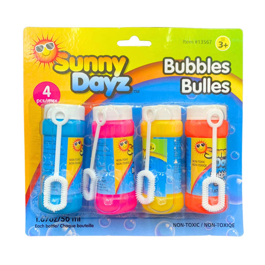 Bubbles W/Wand 4pk 50ml