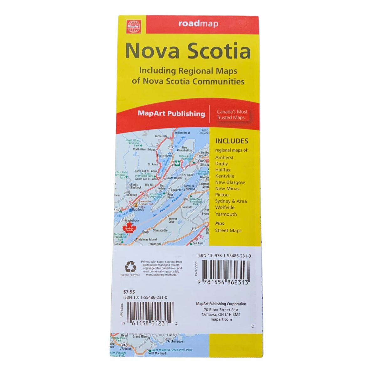 Nova Scotia Road Map