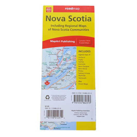 Nova Scotia Road Map