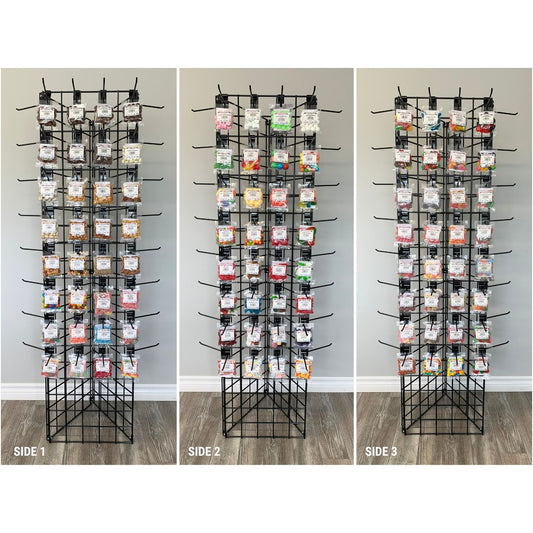 3 Side Rack 96 peg 1.5x2.5 Filled
