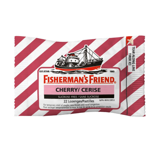 Cherry Fisherman Friend sugarless 8/bx