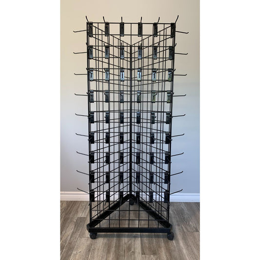 3 Side Rack 162 peg 2x5 w/Wheels