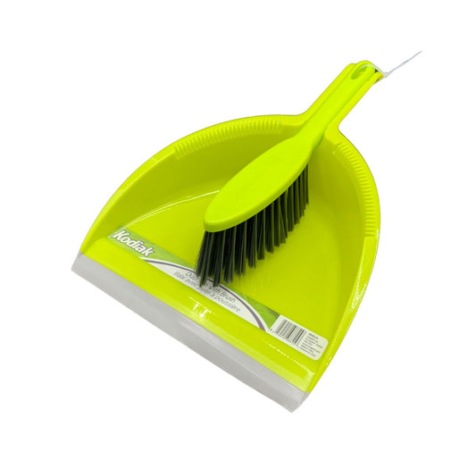 Dust Pan w/Brush Green