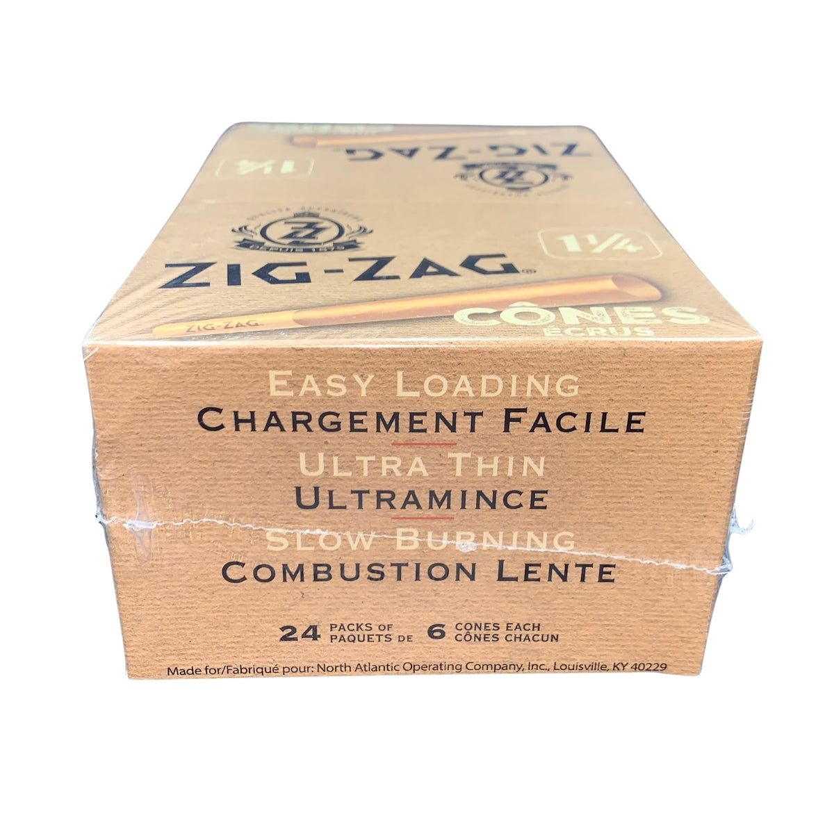 Zig Zag Unbleached 1 1/4 Cones 6/pk 24/bx