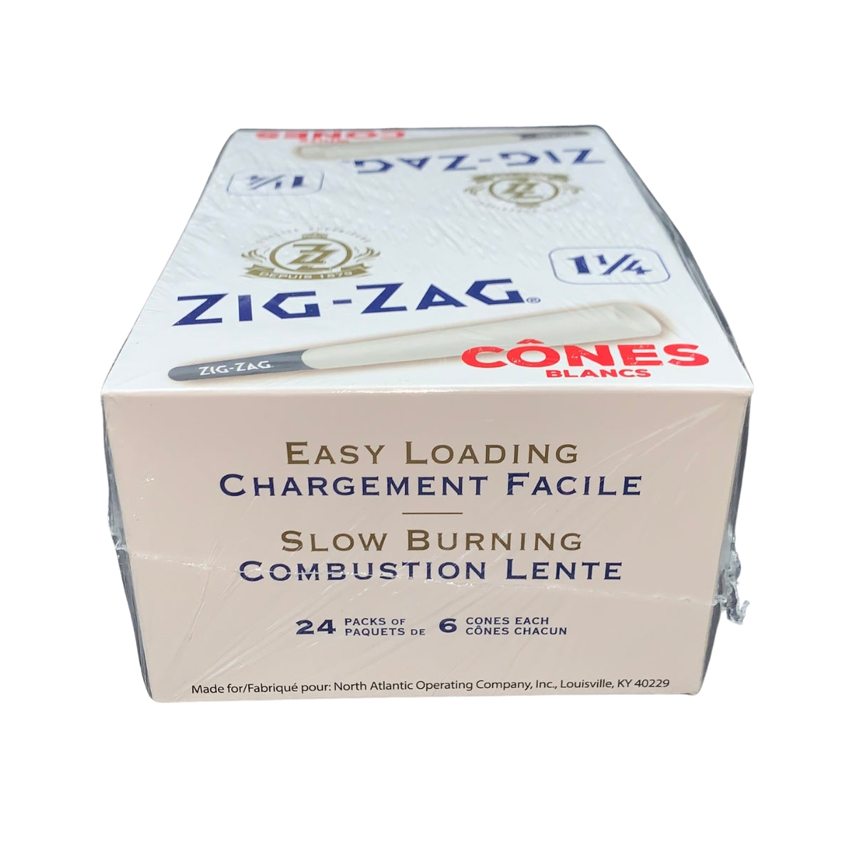 Pre-Rolled Cones- Zig Zag White 1 1/4 24/bx