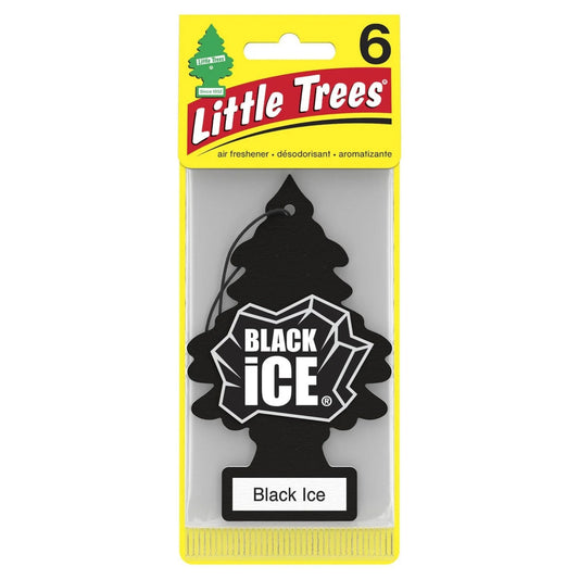Little Trees Air Freshener Black Ice 6/cd