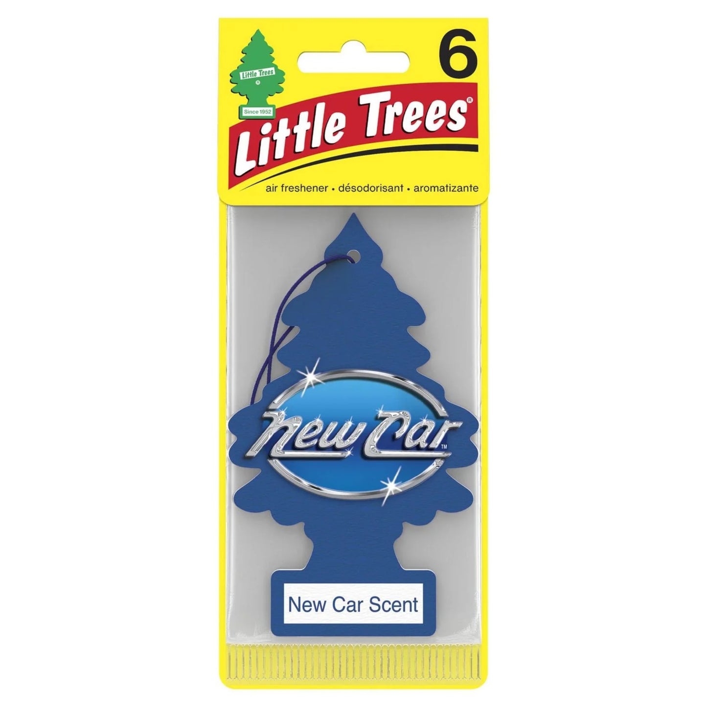 Little Trees Air Freshener New Car Scent 6/cd