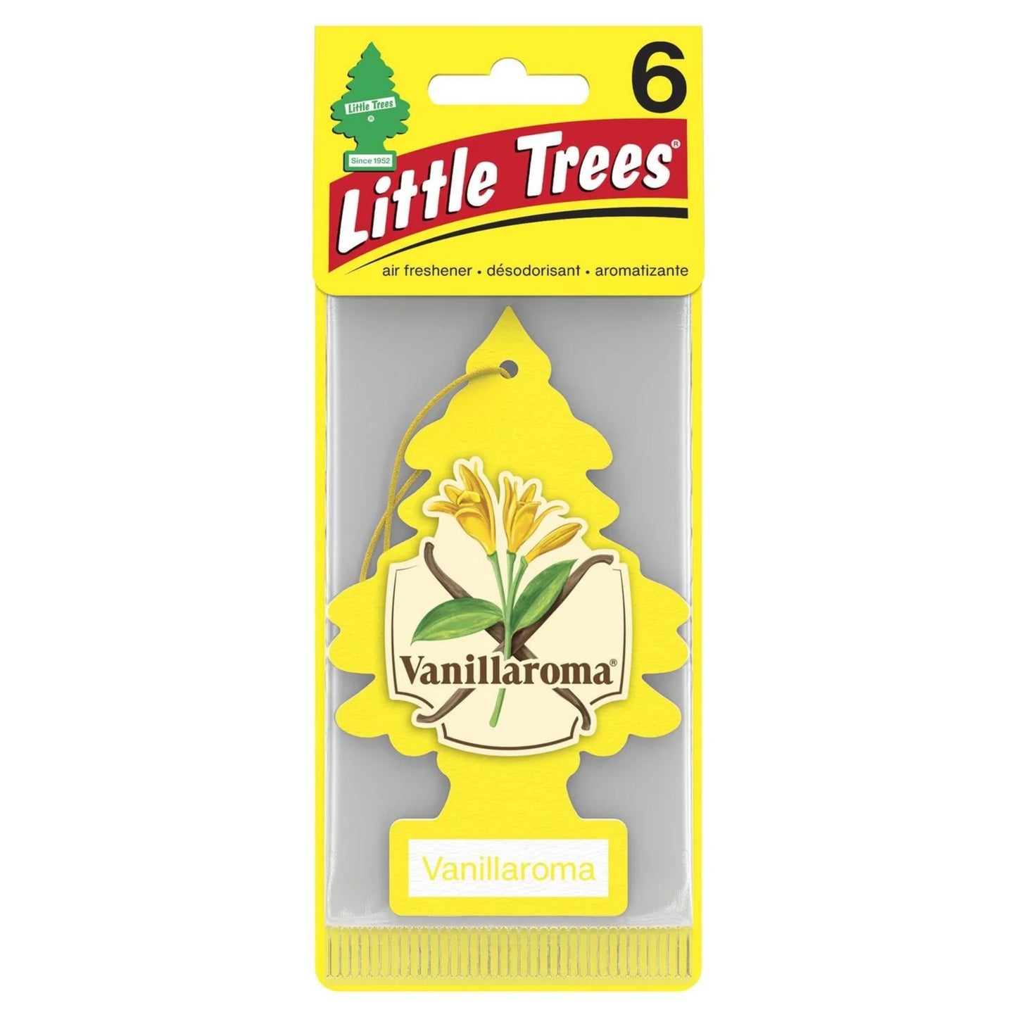 Little Trees Air Freshener Vanillaroma 6/cd
