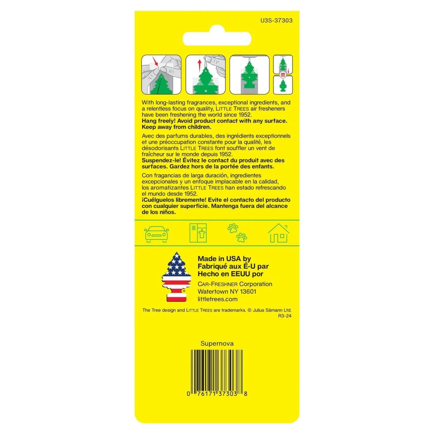 Little Trees Air Freshener Supernova 3/cd