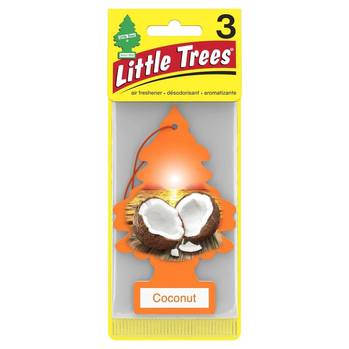 Little Trees Air Freshener Coconut 3/cd