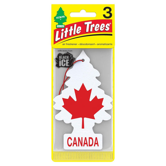 Little Trees Air Freshener Canada (Black Ice) 3/cd